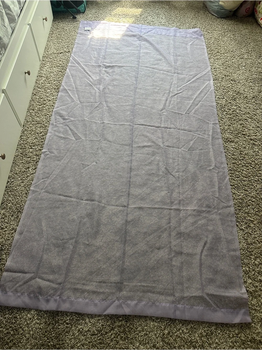 Light Purple Sheer Curtain Panels - 2 Pairs